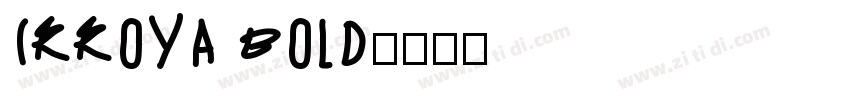 IRRoya Bold字体转换